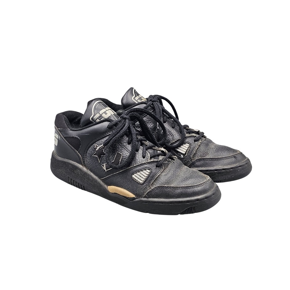 Vintage RARE 90s Men's Size 7 US Women's 8.5 Wide Converse Cons Sonar Black READ